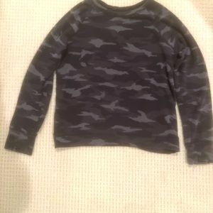 Athleta Girl Black Camo size XL 14 top
